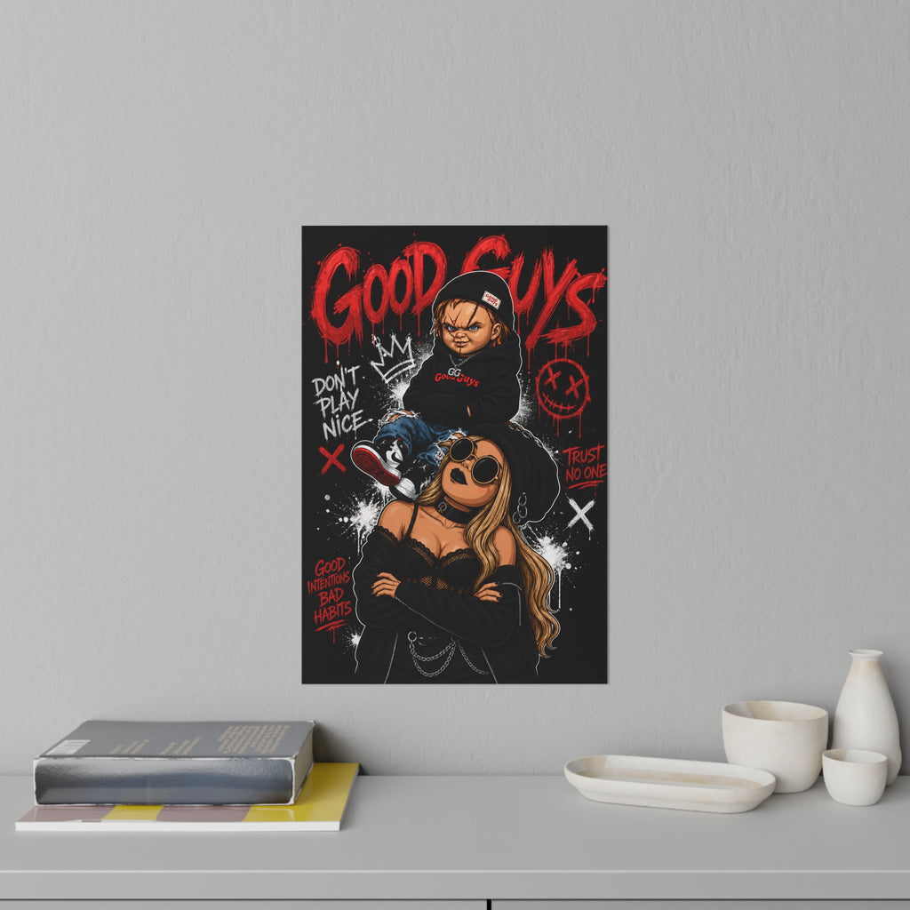 Good Guys Street Art Wall Decal — 'Don't Play Nice' Urban Poster Sticker