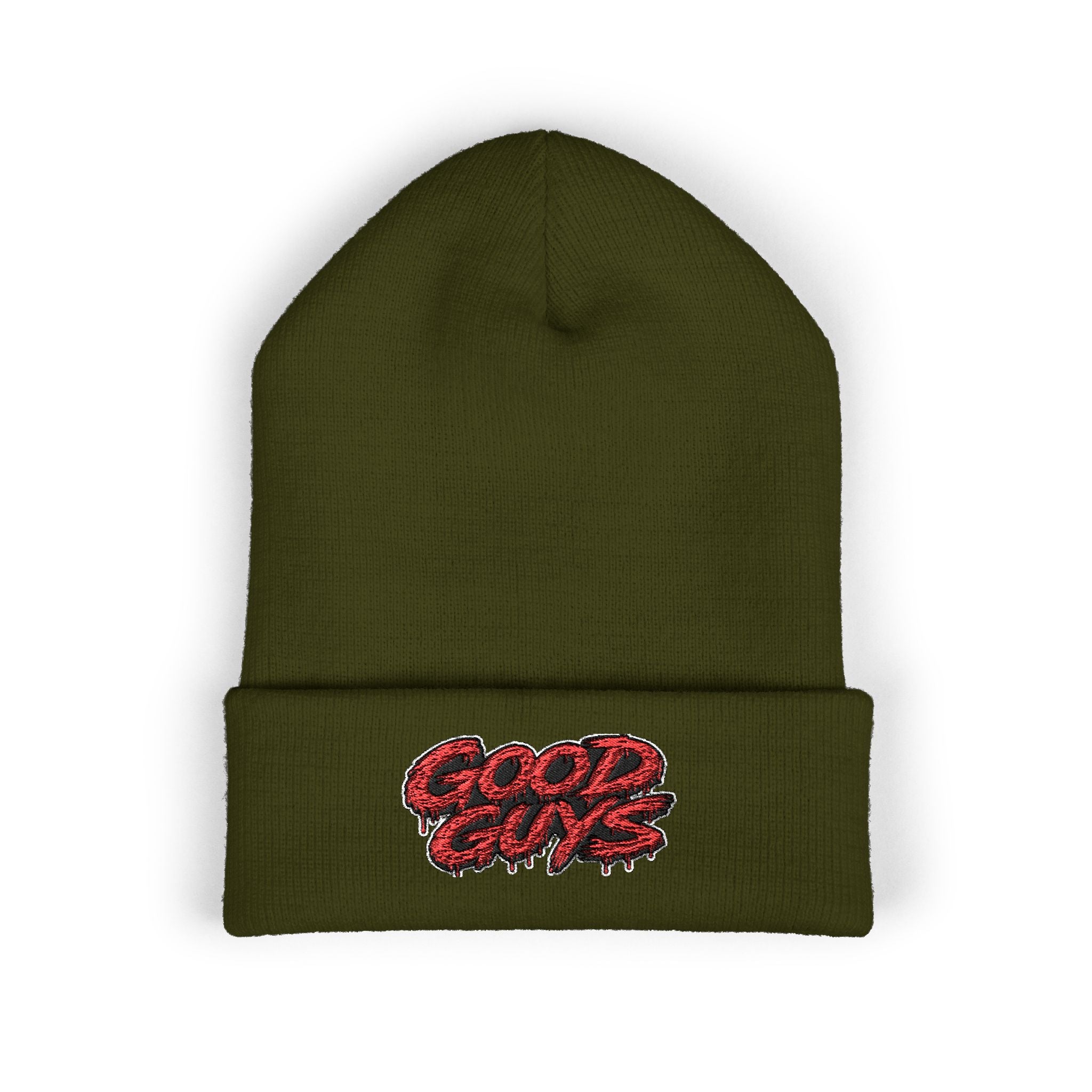 Good Guys Embroidered Cuffed Beanie — Cozy Winter Knit Hat