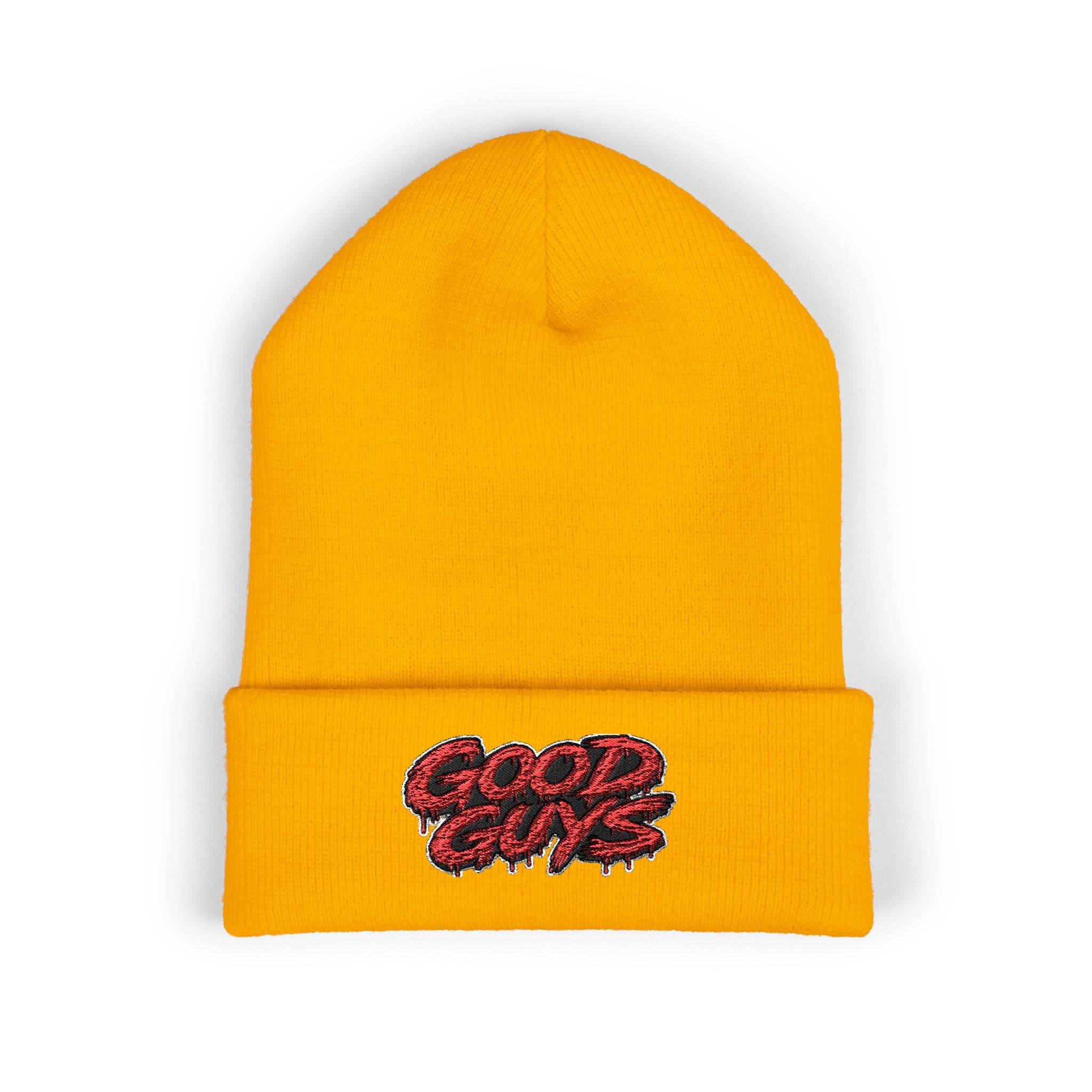 Good Guys Embroidered Cuffed Beanie — Cozy Winter Knit Hat
