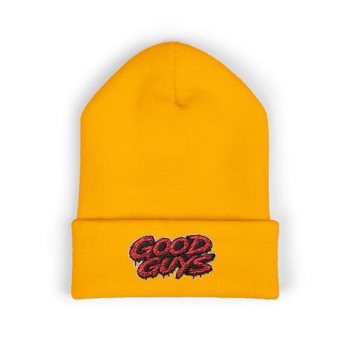 Good Guys Embroidered Cuffed Beanie — Cozy Winter Knit Hat
