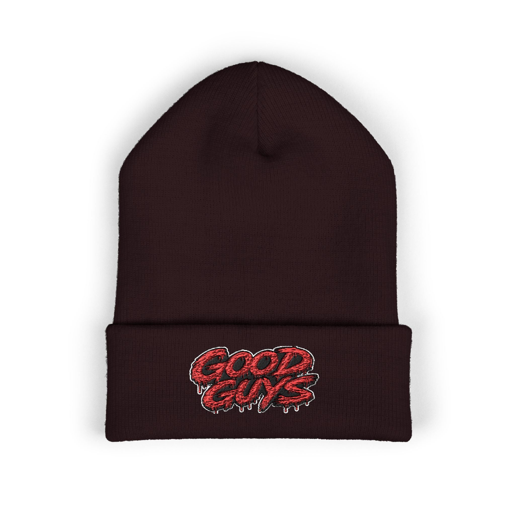 Good Guys Embroidered Cuffed Beanie — Cozy Winter Knit Hat