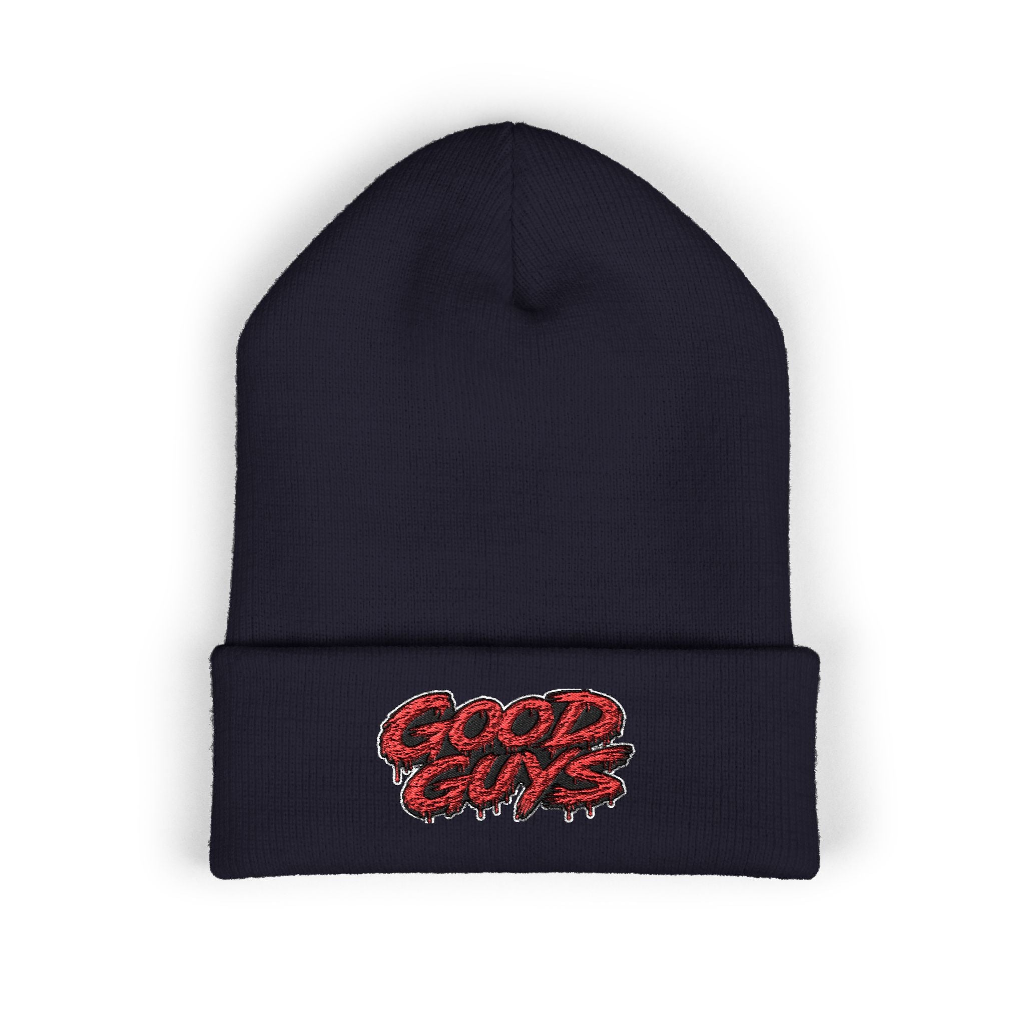 Good Guys Embroidered Cuffed Beanie — Cozy Winter Knit Hat