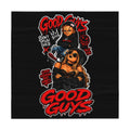 Good Guys Graphic Tablecloth — Black Horror-Style Party Table Cover