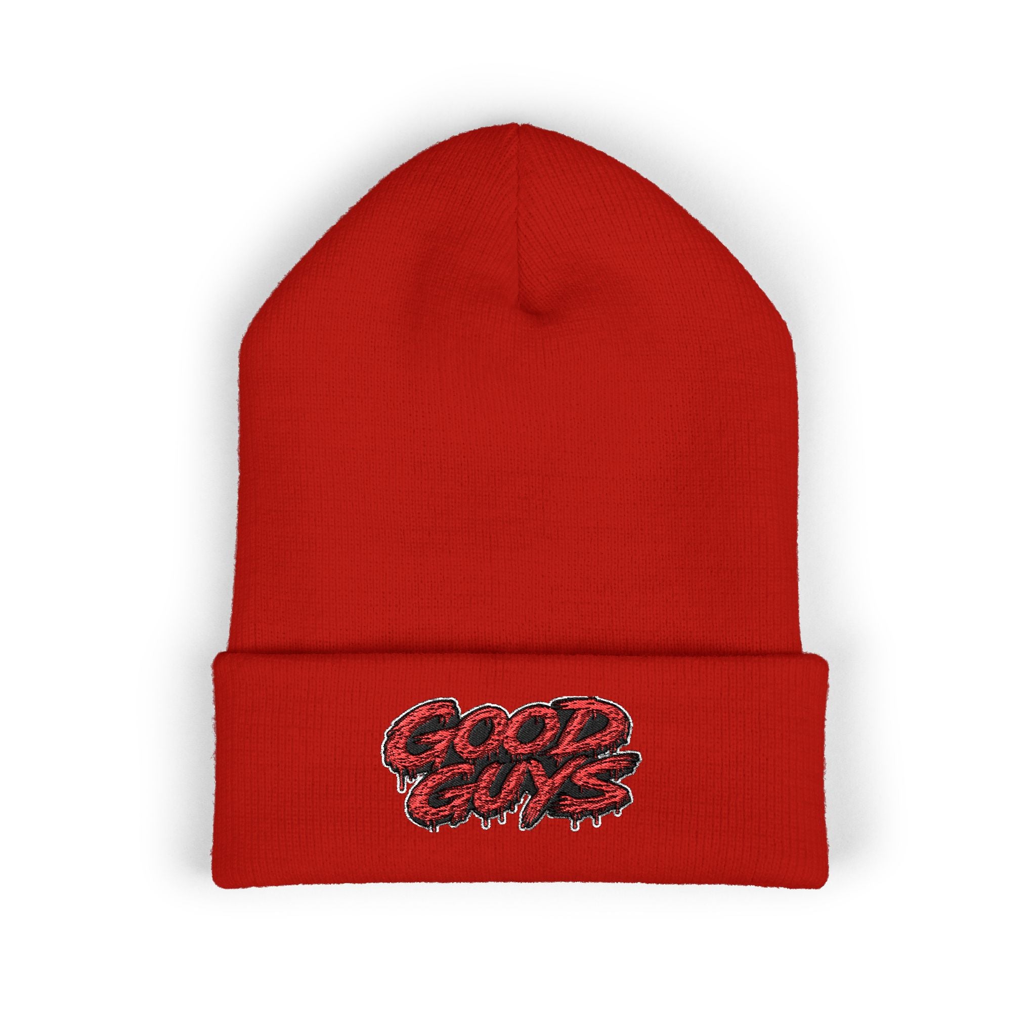 Good Guys Embroidered Cuffed Beanie — Cozy Winter Knit Hat
