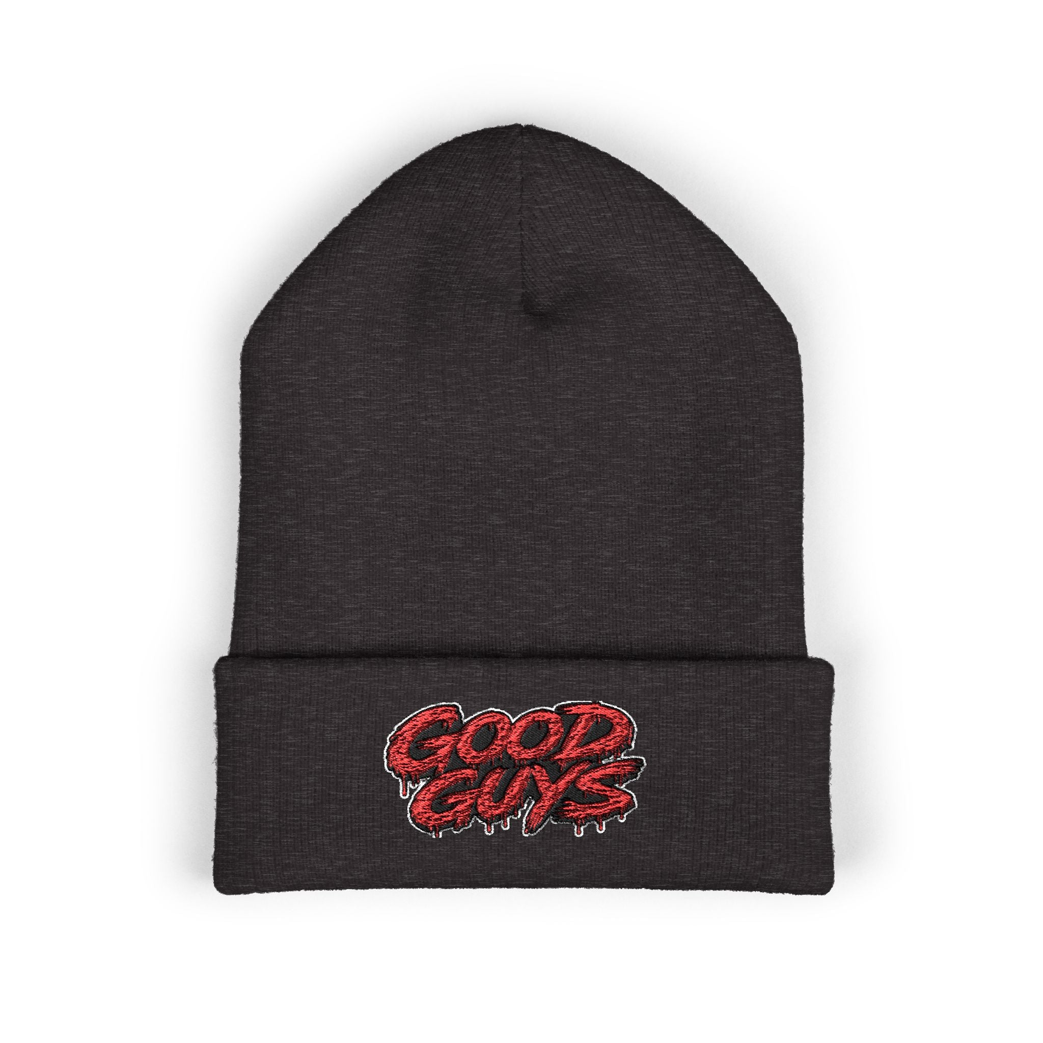Good Guys Embroidered Cuffed Beanie — Cozy Winter Knit Hat