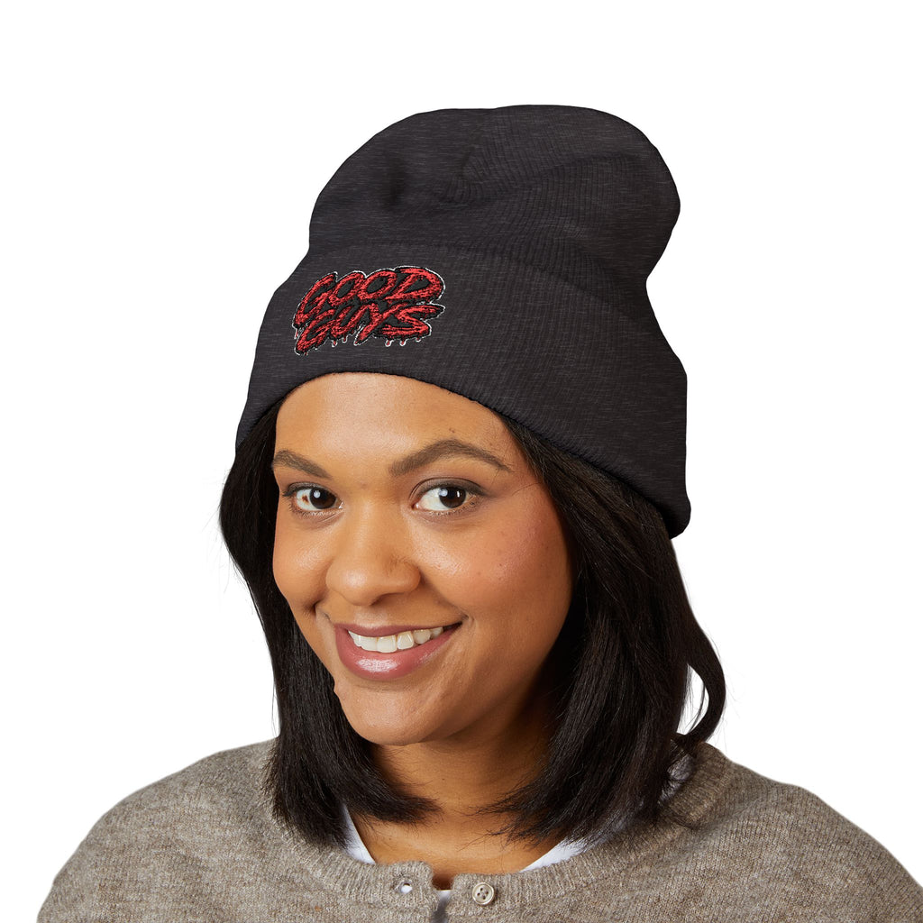 Good Guys Embroidered Cuffed Beanie — Cozy Winter Knit Hat