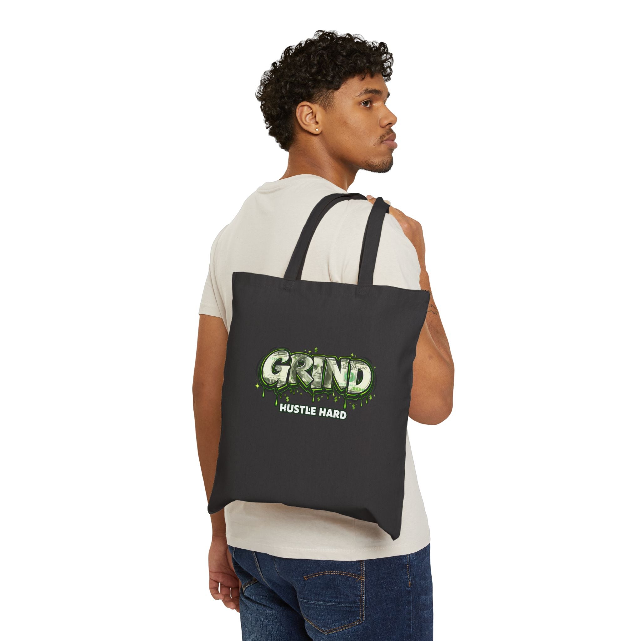 Grind Hustle Hard Tote Bag