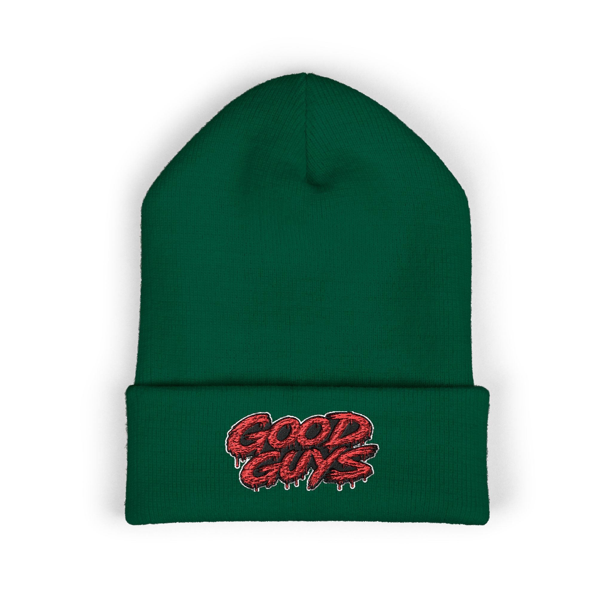 Good Guys Embroidered Cuffed Beanie — Cozy Winter Knit Hat