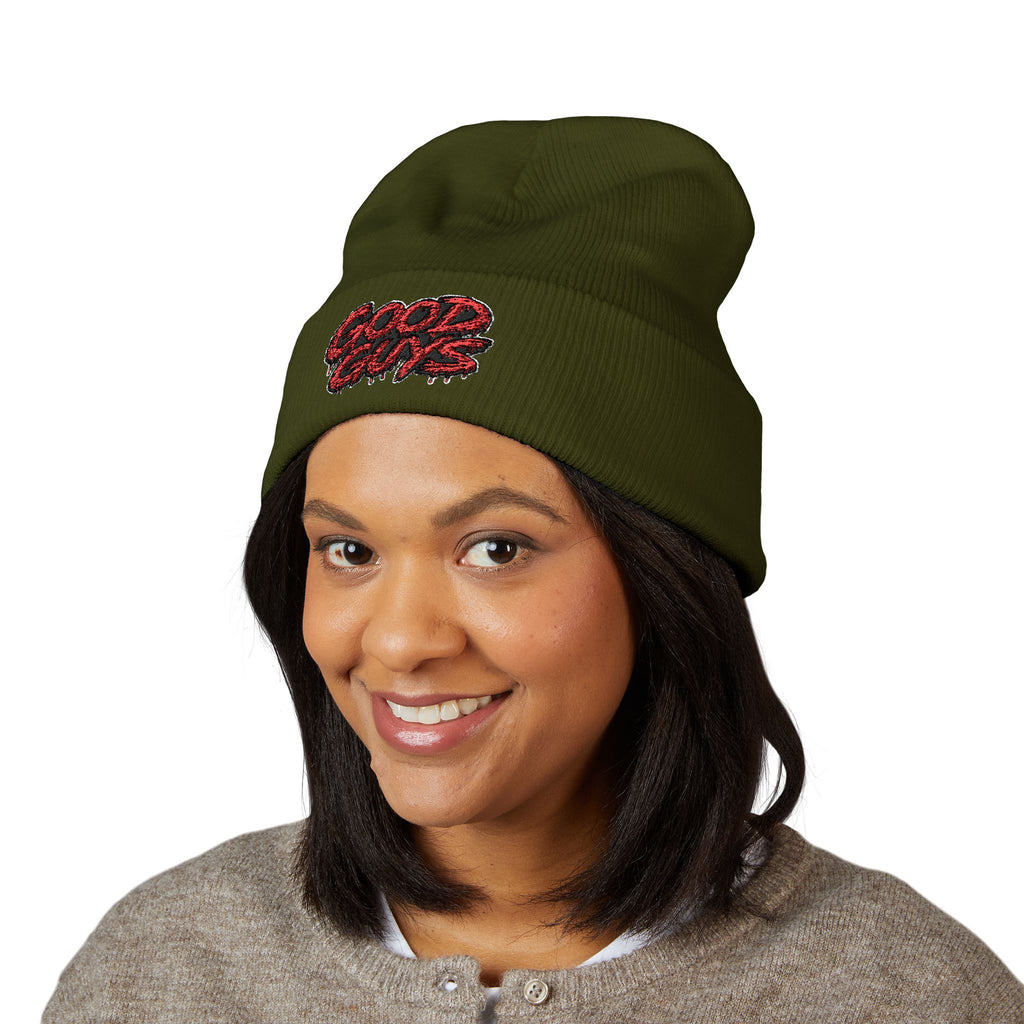 Good Guys Embroidered Cuffed Beanie — Cozy Winter Knit Hat