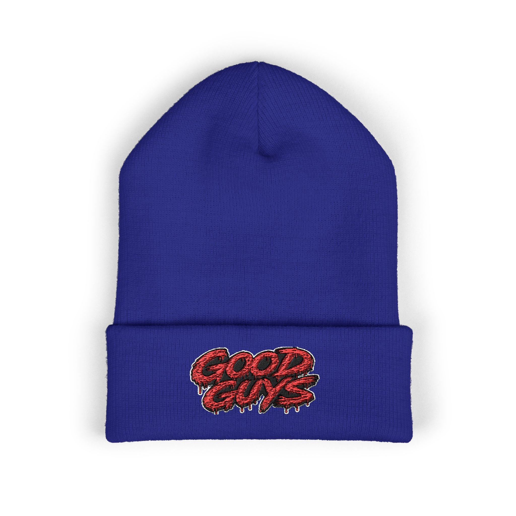Good Guys Embroidered Cuffed Beanie — Cozy Winter Knit Hat