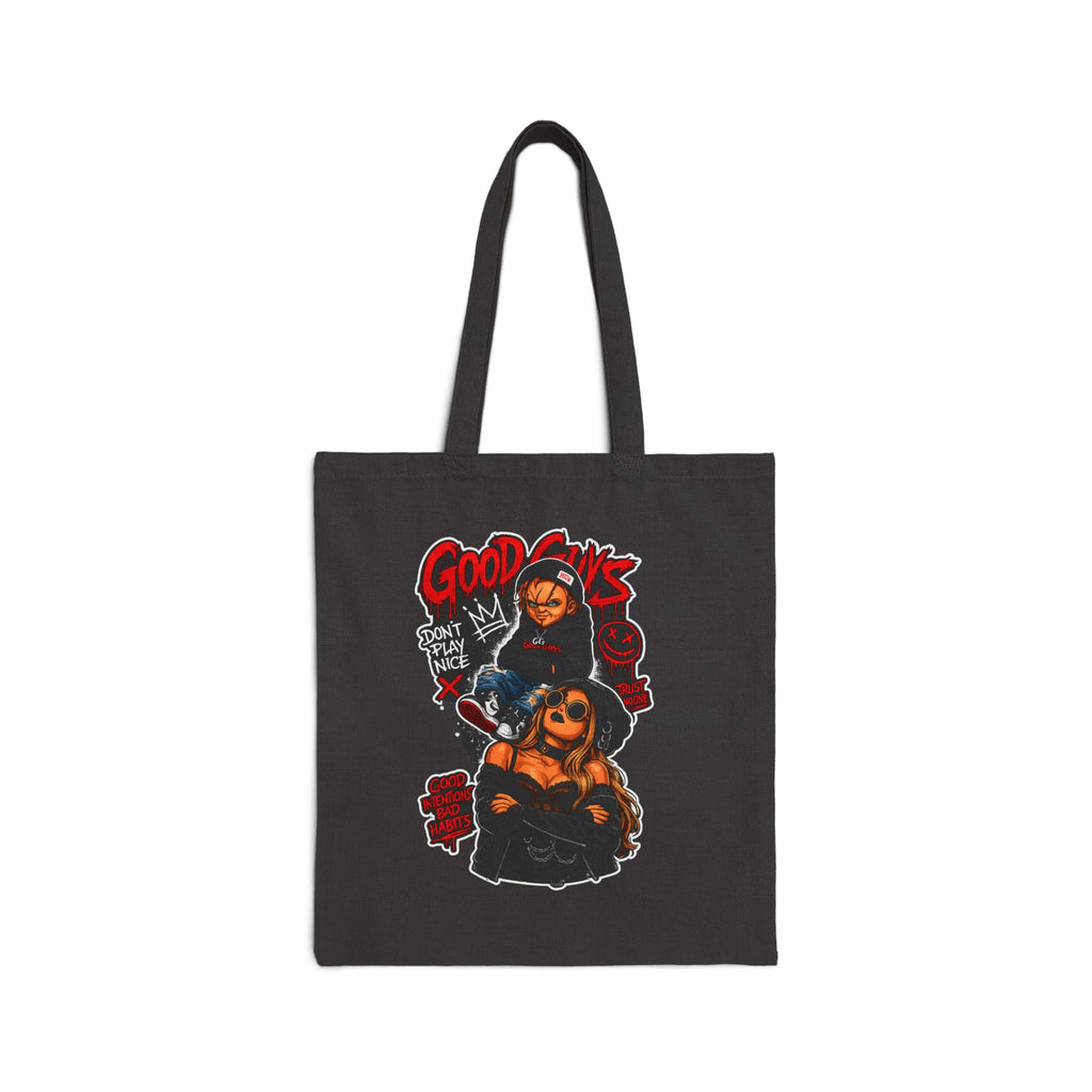 Horror Movie 'Good Guys' Canvas Tote Bag – Chucky-Inspired Trick-or-Treat Shopper