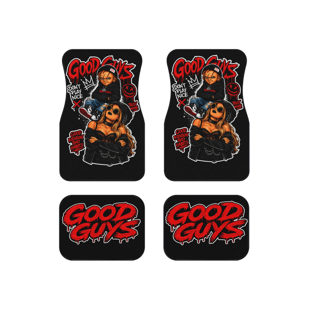 Good Guys Horror Car Mats (Set of 4) — Chucky-Inspired Sculpted Floor Mats