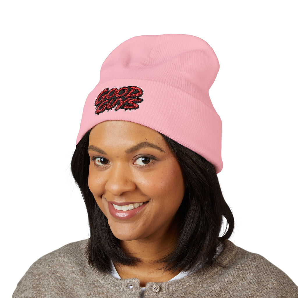 Good Guys Embroidered Cuffed Beanie — Cozy Winter Knit Hat
